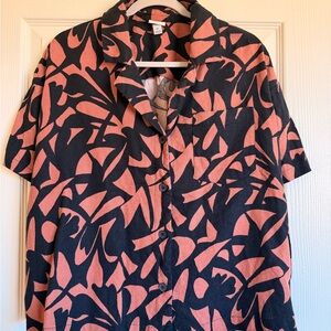 A New Day Women’s Shirt Size XL Linen Blend New